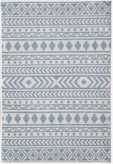 KAS Rugs Provo Aqua/Ivory Natural 5'x8' Area Rug-0