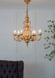 A & B Home Gold Classic Vintage Six-Light Chandelier-4