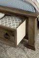 Vaughan-Bassett Rustic Hills Saddle Grey King Storage Footboard-4