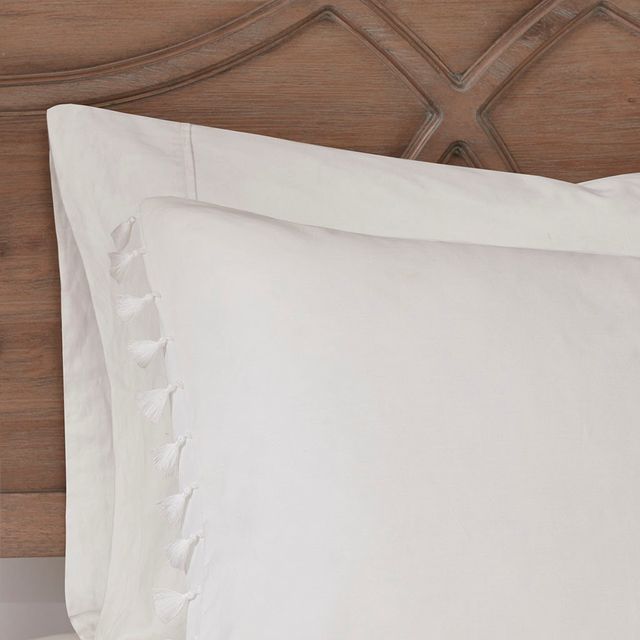 Olliix by Madison Park Lillian Ivory Twin Cotton Comforter Set-3