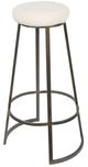 A & B Home Black/White Backless Counter Stool-0