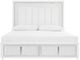 Signature Design by Ashley® Chalanna White California King Upholstered Storage Panel Bed-1