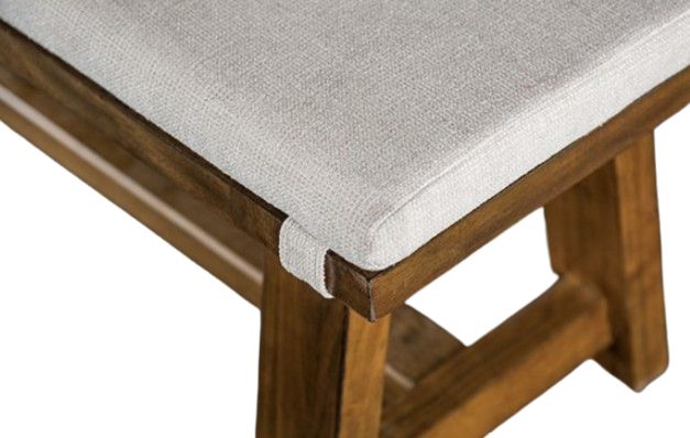 Furniture of America® Losone Brown/White Bench-2