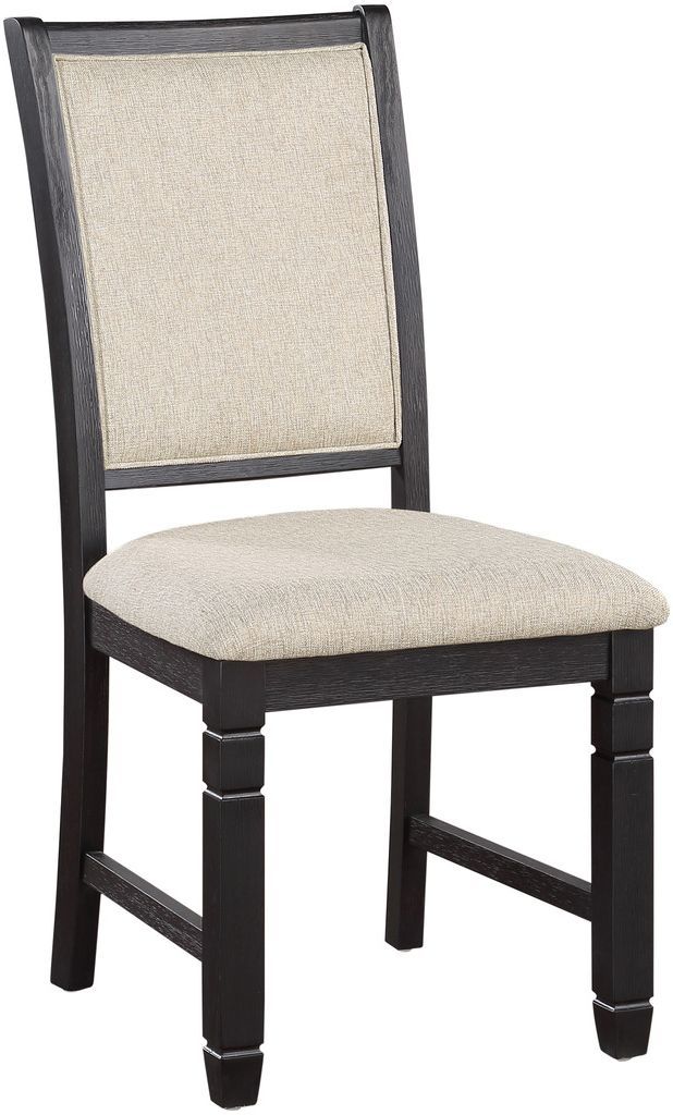 Mazin Furniture Asher 5-Piece Black/Brown Dining Set-3