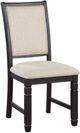 Mazin Furniture Asher 5-Piece Black/Brown Dining Set-3