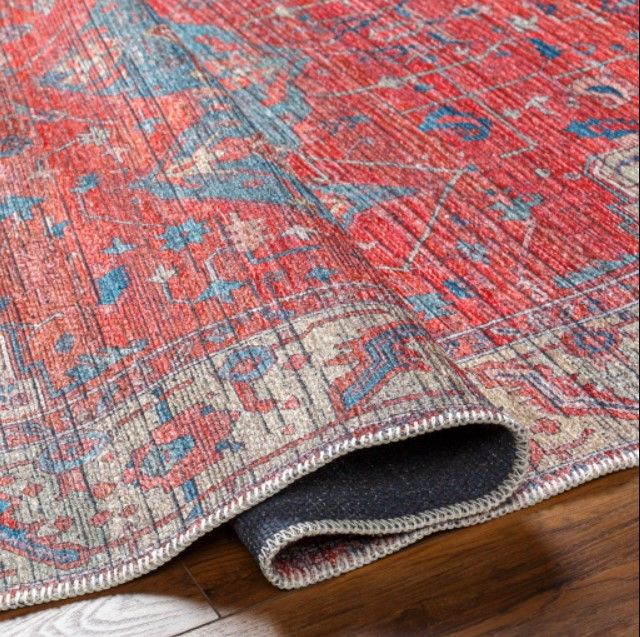 Surya Nolita Blue/Burgundy 4'x6' Area Rug-3