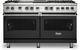 Viking® 5 Series 60" Cast Black Pro Style Dual Fuel Range with 12" Griddle and 12" Grill-0