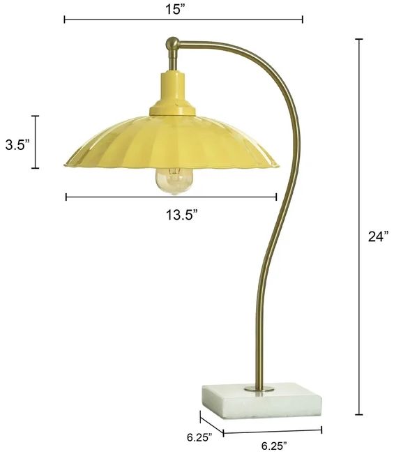 Stylecraft Tamara Day Penelope Brass Table Lamp-2