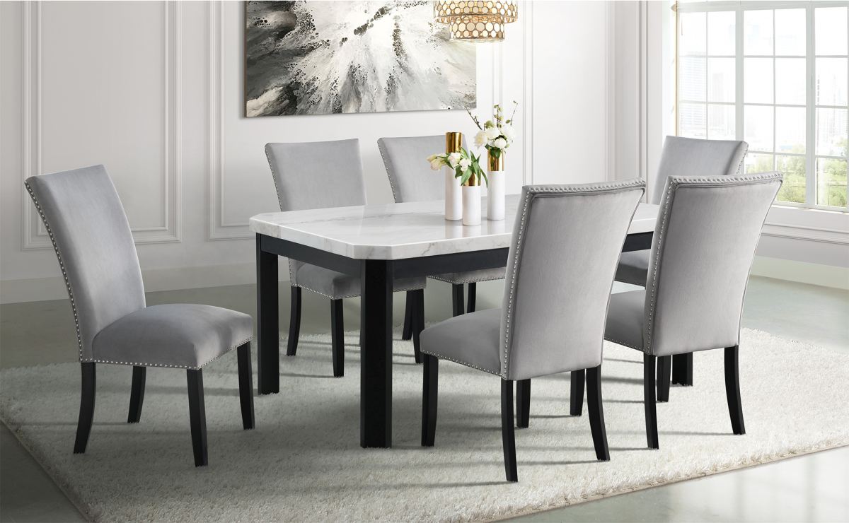 Elements International Francesca White Marble Standard Elements International Francesca White Marble Standard