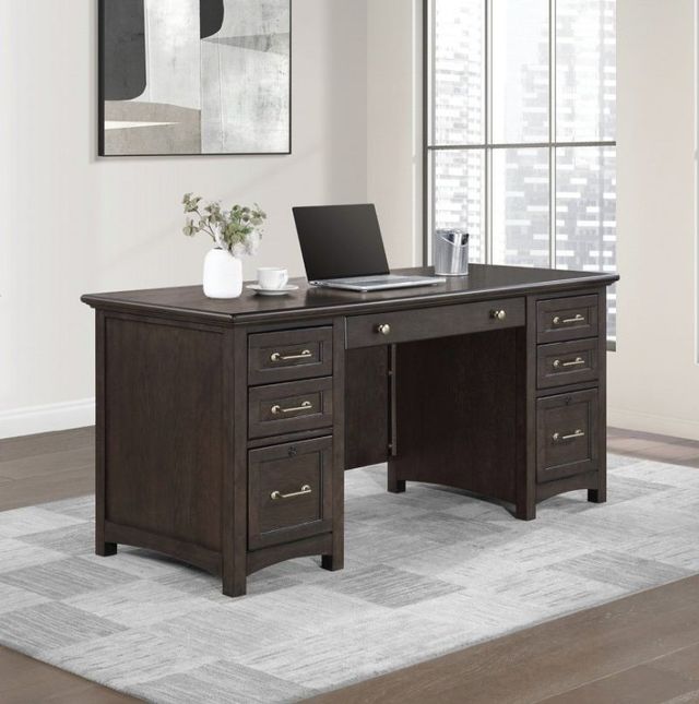 Winners Only® Addison Charcoal Flat Top Desk-1