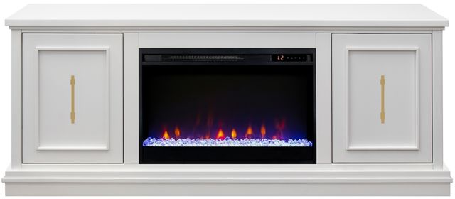 Legends Home Jordan White 65" Fireplace Console-3