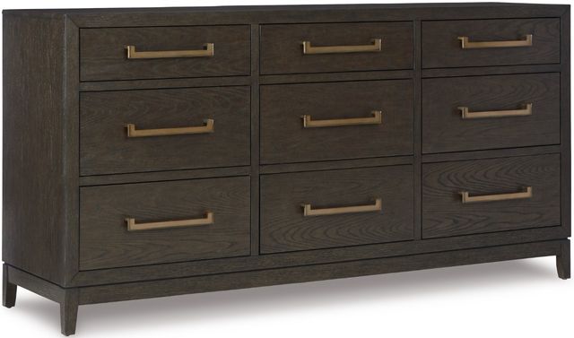 Signature Design by Ashley® Burkhaus 3-Piece Brown Queen Upholstered Bed Set-2