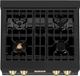 ZLINE Autograph Edition 30" Black Stainless Steel Gas Rangetop with Polished Gold Accents-3