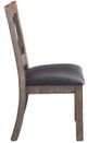 ACME Furniture Raphaela 2-Piece Black/Weathered Cherry Side Chair Set-2