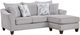 Affordable Furniture 7800 Spitfire Ash Sofa Chaise-0