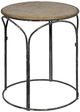 Forty West Abner Black/Brown Drum Table-0