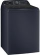 GE Profile™ Sapphire Blue Top Load Washer & Electric Dryer Laundry Pair-3