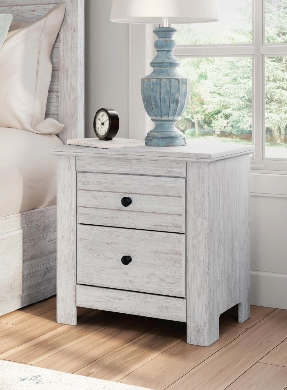 Signature Design by Ashley® Makidern Whitewash Nightstand-1
