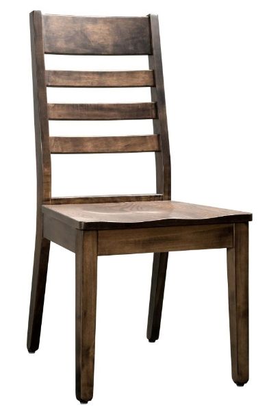 Country View Woodworking Customizable MIYW Dining Side Chair with Brown Maple Frame-0