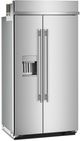 KitchenAid® 42" 25.1 Cu. Ft. PrintShield™ Stainless Steel Built In Side-by-Side Refrigerator with Exterior Water and Ice Dispenser-1