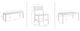 Linon Alora 6-Piece White Aluminum Outdoor Dining Set-2