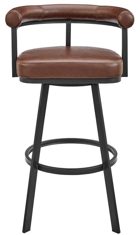 Armen Living Magnolia Black/Brown 26'' Counter Stool-3