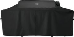 DCS Series 7 98" Black Grill On Cart with Side Burner Cover
