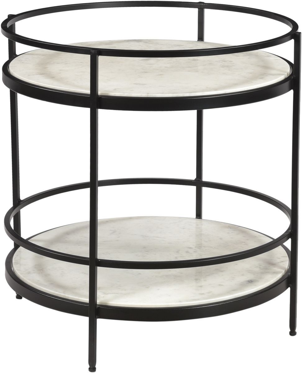 Coast2Coast Home™ Olive Maddie Black/White Accent Side End Table Bob