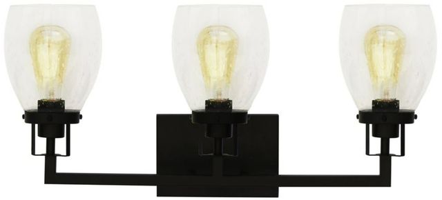 YHD Matte Black 3-Light Vanity Lighting-0
