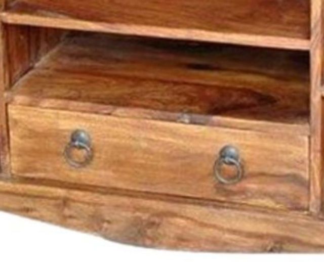 Jaipur Furniture Ganga Brown Corner TV Cabinet-2