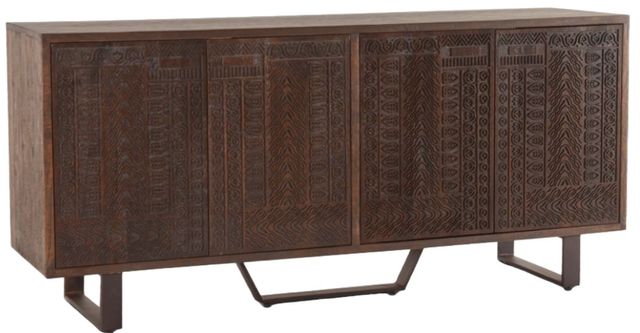Home Trends & Design Mountain Lodge Premium Dark Walnut Sideboard-0