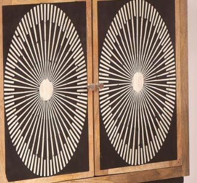 Jaipur Furniture Bone Inlay Dione Brown Sideboard-1