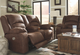 Ashley® Carrarse Teak Brown Power Reclining Loveseat with Console-4