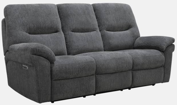 Parker House® Bryant Ruffle Coal Sofa-0