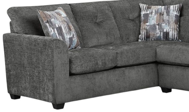 American Wholesale Furniture Galen 2-Piece Gray L-Shape Sectional-1
