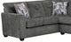 American Wholesale Furniture Galen 2-Piece Gray L-Shape Sectional-1