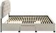 Coaster® Marianna Cream Queen Upholstered Panel Bed-4