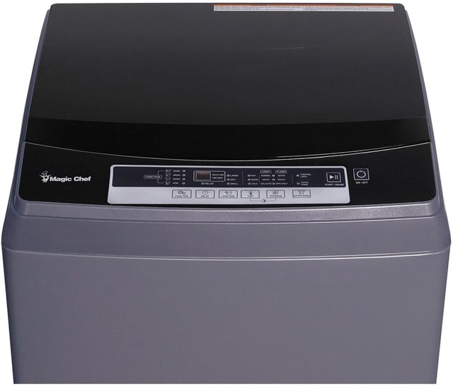 Magic Chef® 2.0 Cu. Ft. Silver Impeller Compact Top Load Washer-2