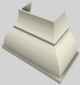 Vent-A-Hood® Designer Series 48" Biscuit Wall Mounted Range Hood-5