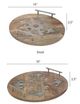 A & B Home 2-Piece Brown Decorative Round Tray Set-3