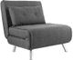 A & B Home Charcoal Gray Sofa Bed-1
