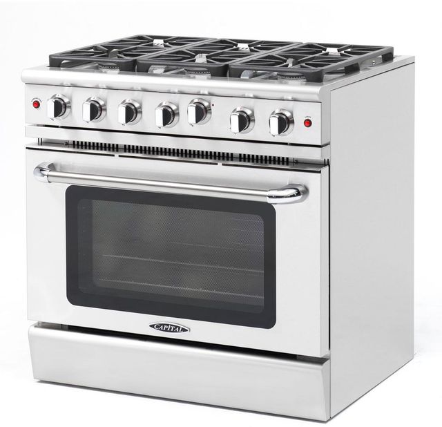 Capital Cooking™ Precision™ 36" Stainless Steel Pro Style Gas Range-1