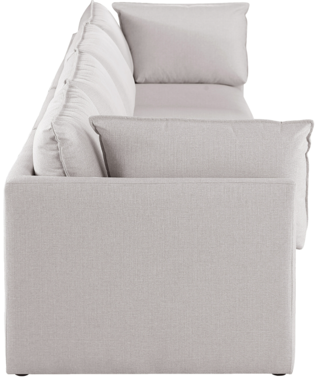 Meridian Furniture Mackenzie Beige 160" Linen Fabric Modular Sofa-3