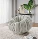 Emerald Home Lily Gray Pumpkin Swivel Accent Chair-1