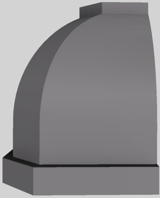 Vent-A-Hood® Designer Series 54" Gunsmoke Wall Mounted Range Hood-1