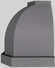Vent-A-Hood® Designer Series 54" Gunsmoke Wall Mounted Range Hood-1