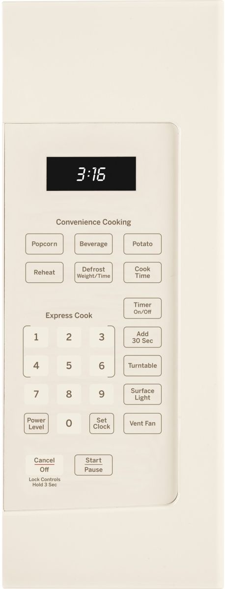 GE® 1.6 Cu. Ft. Bisque Over The Range Microwave-2