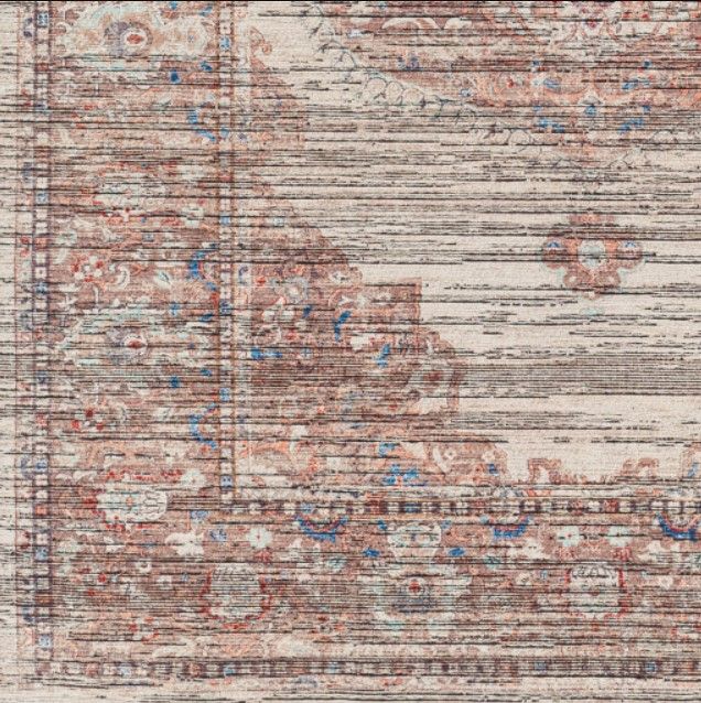 Surya Nolita Dark Brown/Red 4'x6' Area Rug-1