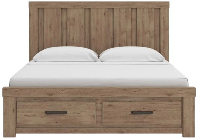 Signature Design by Ashley® Garistyn Light Brown Queen Storage Panel Bed-2
