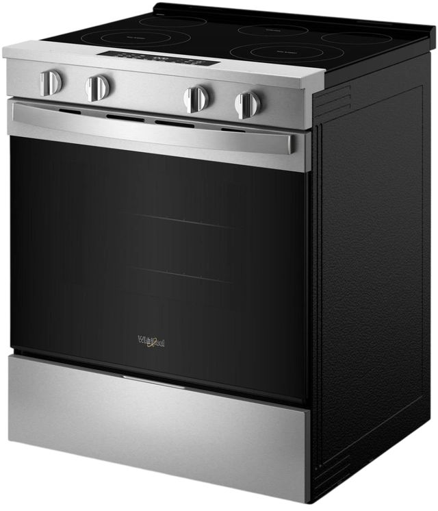 Whirlpool® 30'' Stainless Steel Smart Slide-In Electric Range with Air Cooking Technology and Steam Clean-2